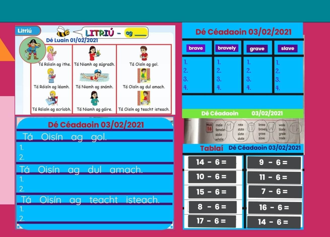 a student activity in Seesaw