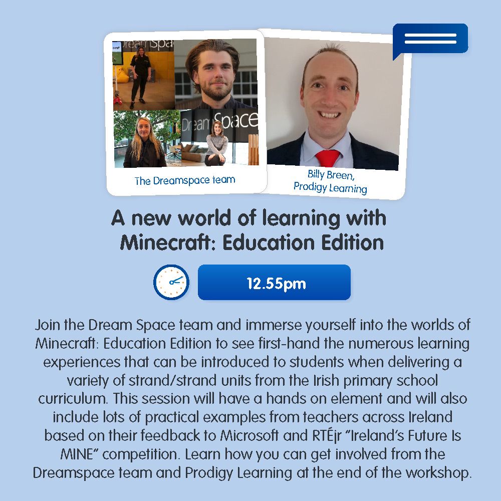 Minecraft workshop at DigiLearn with Microsoft event
