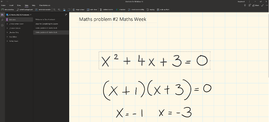 an online maths problem