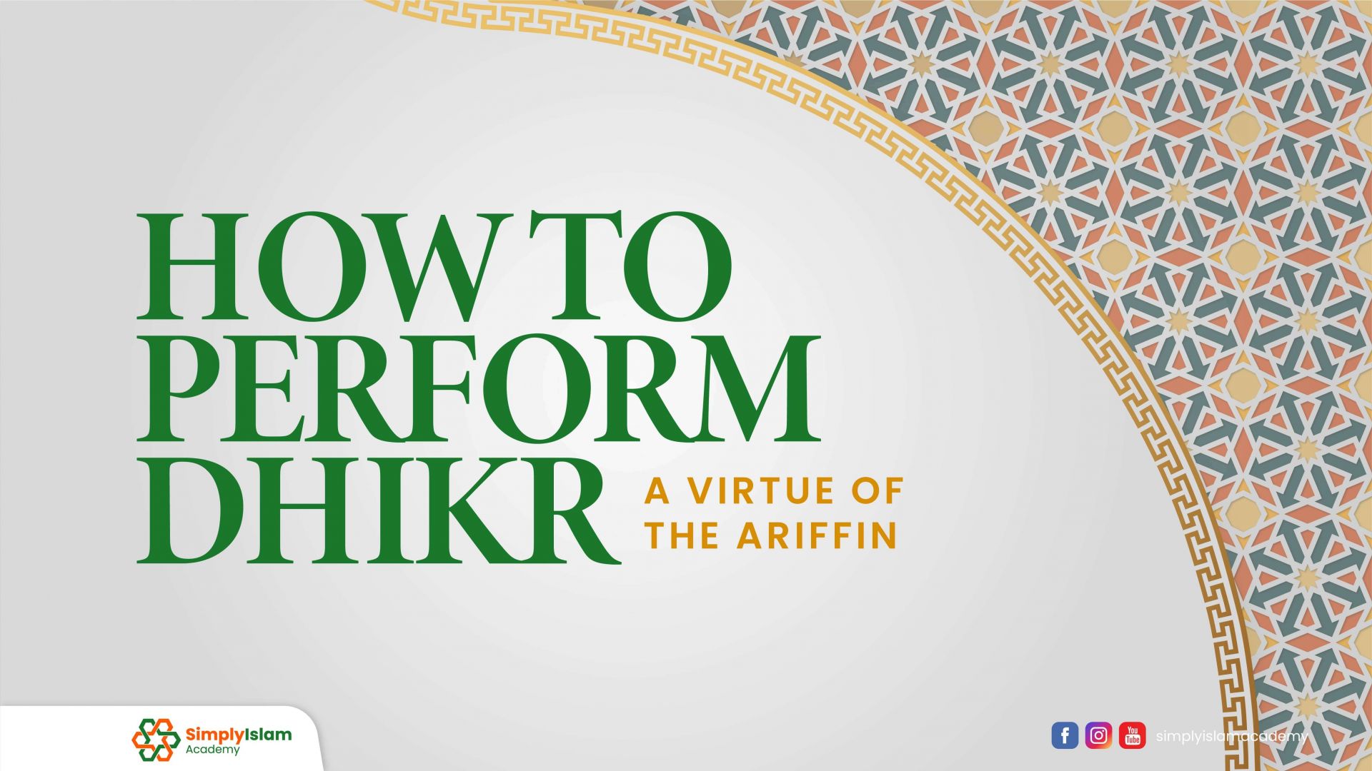 How To Perform Dhikr A Virtue Of The Ariffin