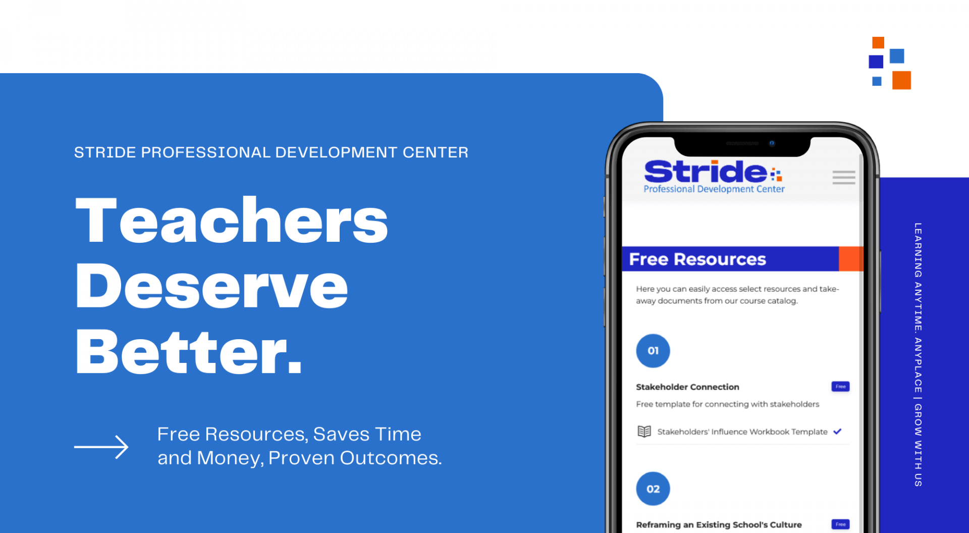 Teachers Deserve Better - Free Resources, Saves Time and Money, Proven Outcomes. Learning Anytime. Anyplace | Grow With Us.