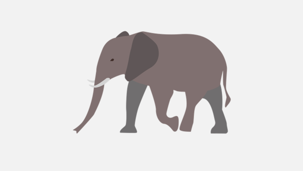 Illustrasjon av en elefant