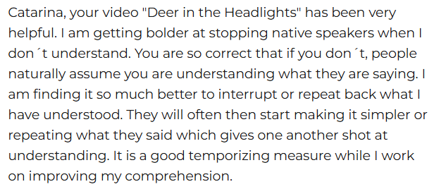 deer-in-the-headlights in European Portuguese and tactics to change that