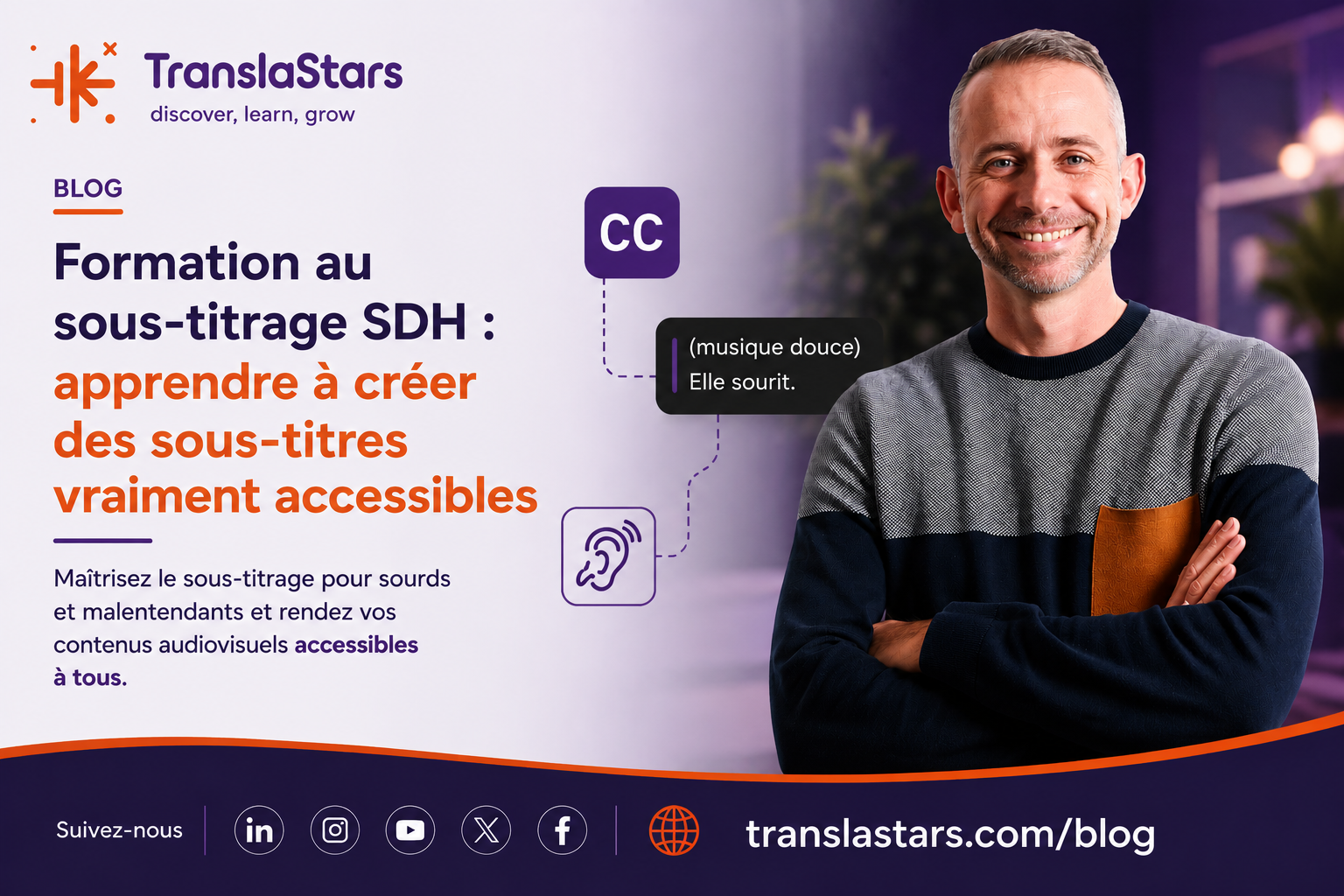 Formation au sous-titrage SDH : créer des sous-titres accessibles