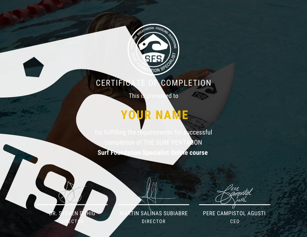 The Surf Foundation Specialist certification