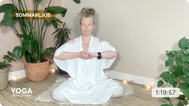 Yogaklass med Viveka - Sommarljus - Intention, klarhet & meditativ stillhet