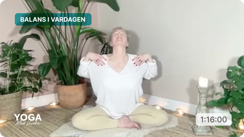 Yogaklass med Viveka - Sov gott! - Tema: Balans i vardagen