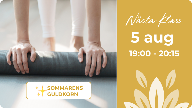 Nästa klass 5 augusti kl. 19:00-20:15