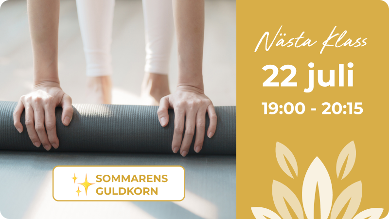 Nästa klass 22 juli kl. 19:00-20:15